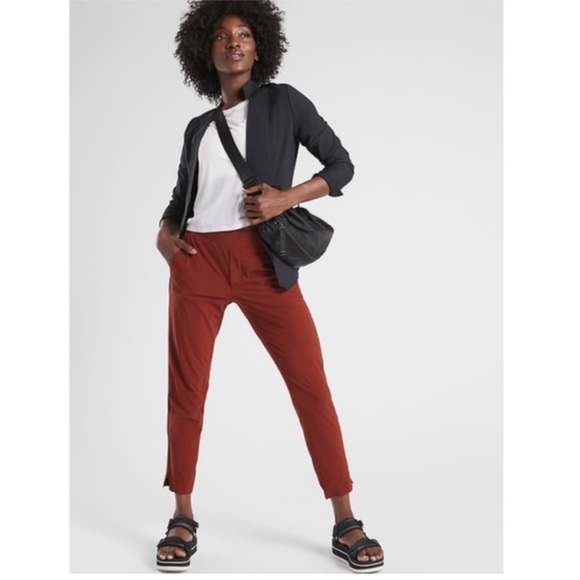 Athleta Pants - Athleta Brooklyn Mid-Rise Ankle Pant Cinnamon Red Size 0